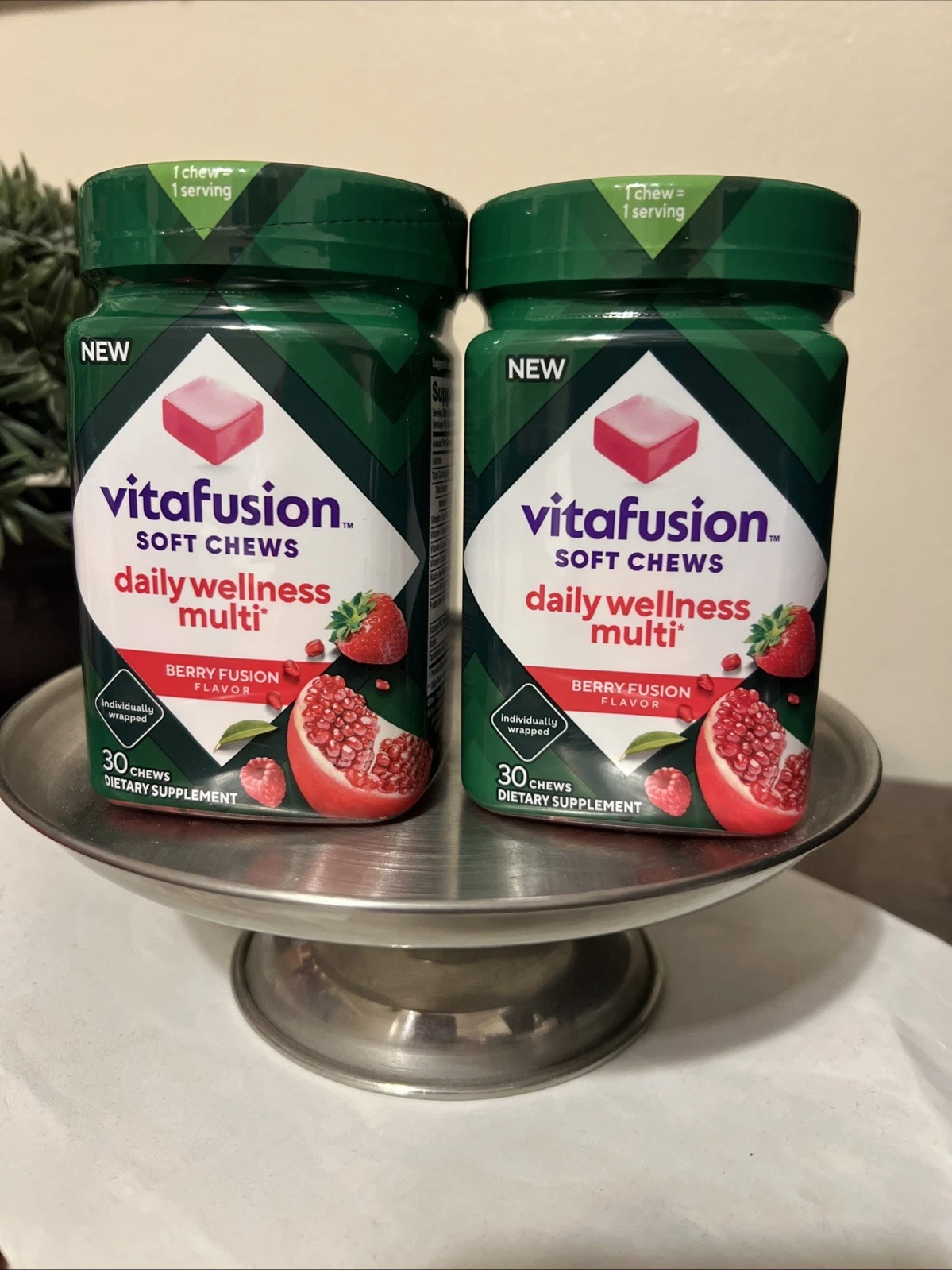 2x Vitafusion Daily Wellness Multi Soft Chews Supplement 12/25