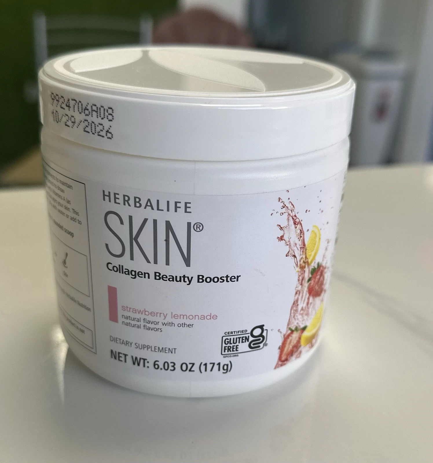 Herbalife SKIN Collagen Beauty Booster: Strawberry Lemonade Canister