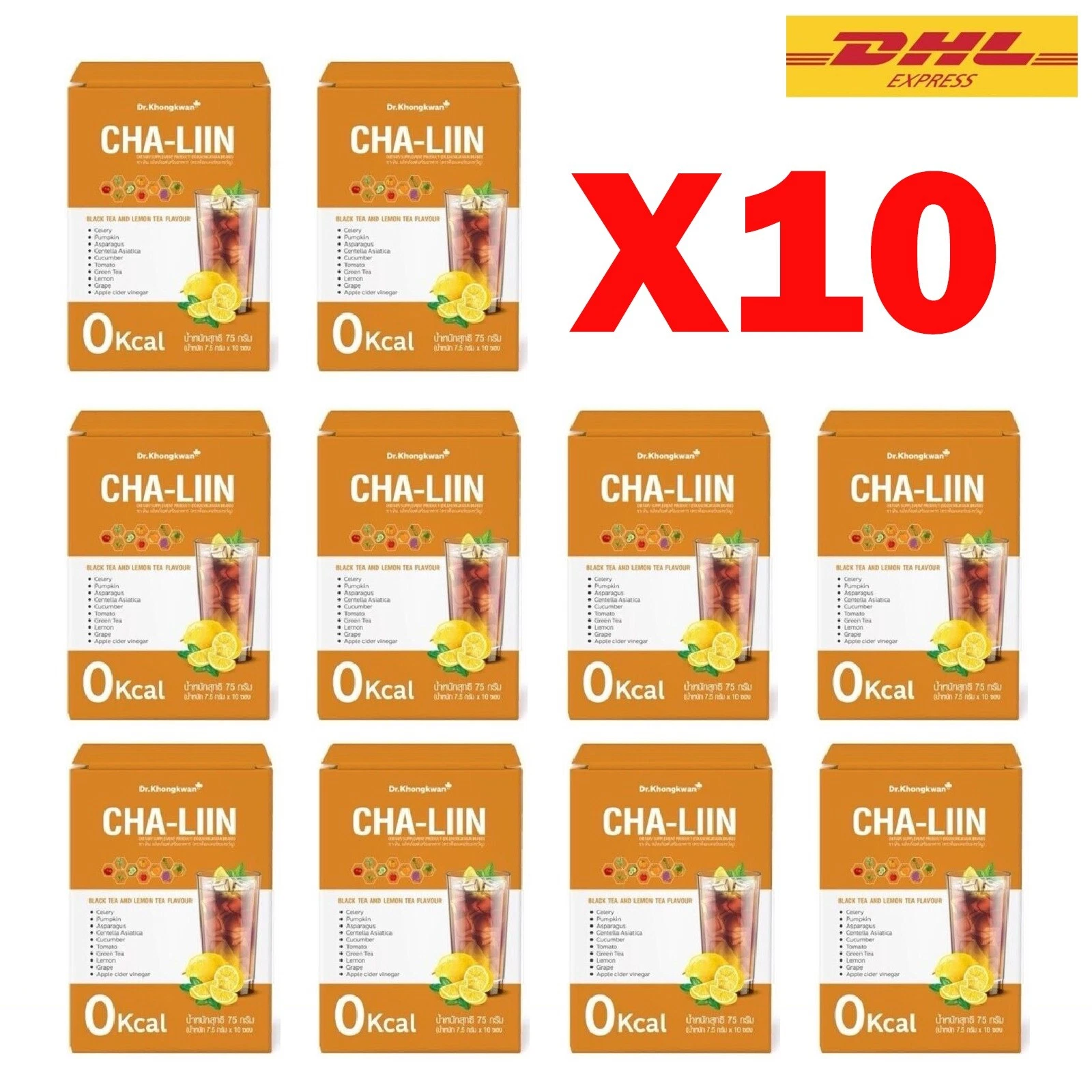 X20 Cha-Liin Dietary Supplement Lemon Tea Flavor Weight Control Beauty Shape