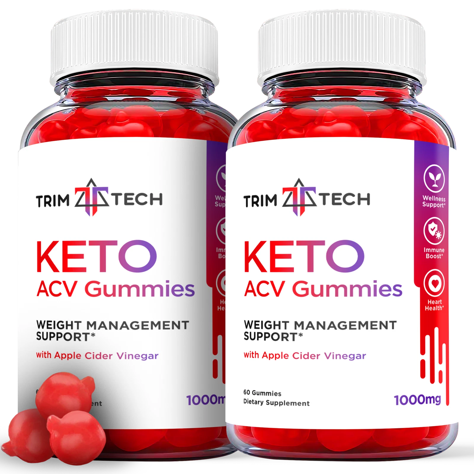 Trim Tech Keto Gummies - Trim Tech Keto ACV Gummies For Weight Loss (2 Pack)
