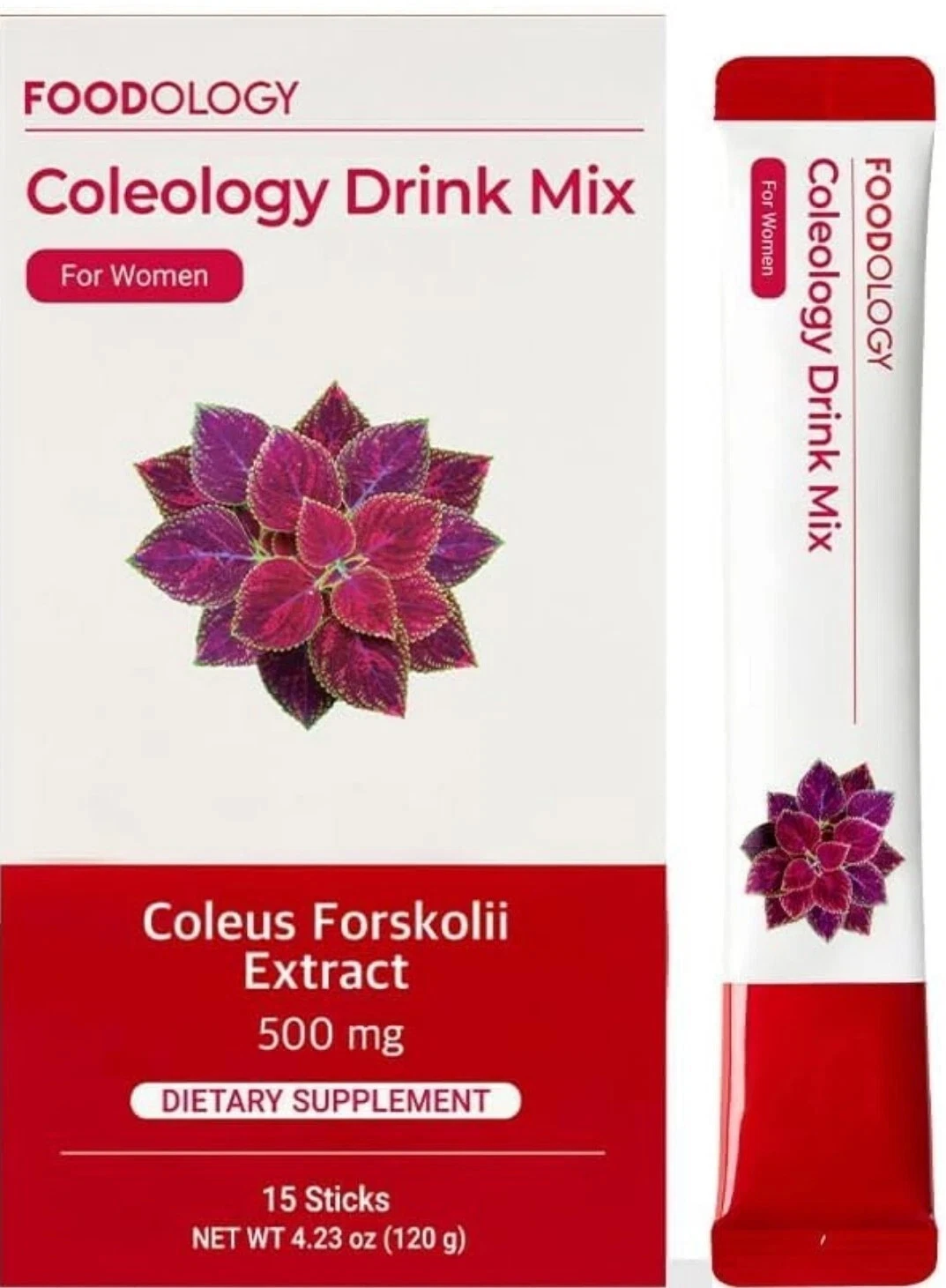 FOODOLOGY Coleology Drink Mix 15 Sticks Pomegranate Flavored Exp.10/2025 NEW
