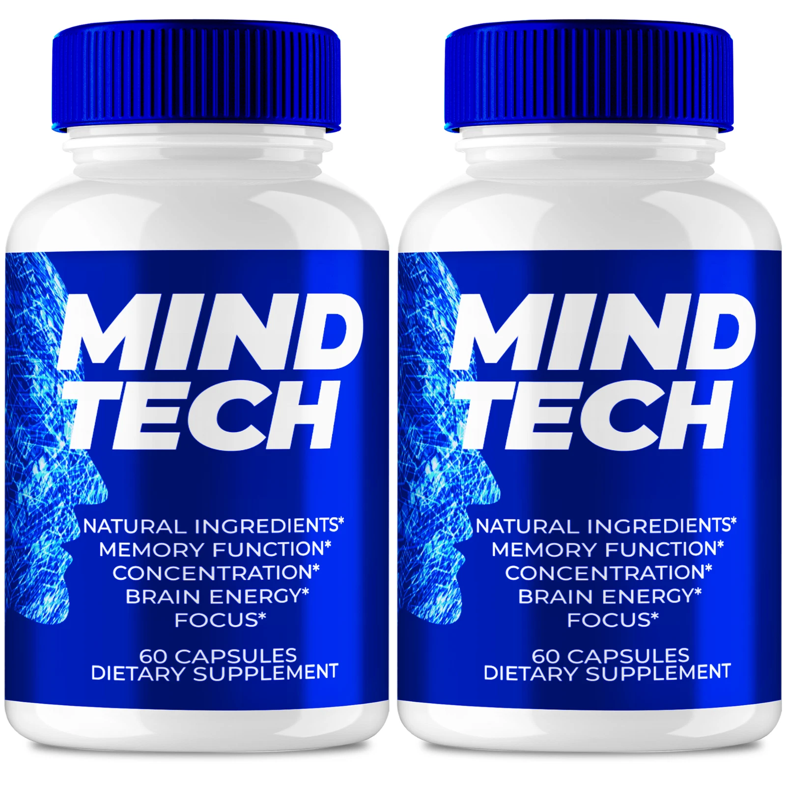 (2 pack) Mind Tech Brain Capsules, MindTech Brain & Memory Supplement Pills