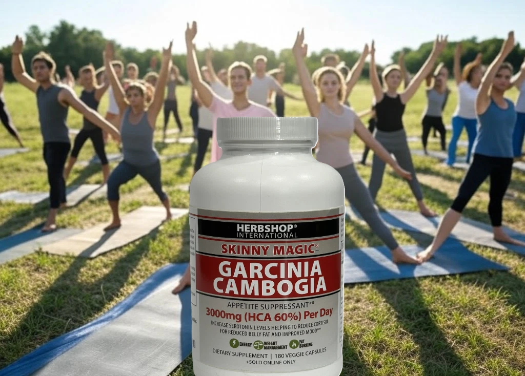 Skinny Magic Garcinia Cambogia 60% HCA, 180ct 1500mg, Appetite Control, Fat Burn