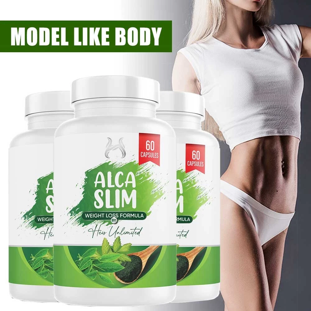 3 Pack Alcaslim Slimming Pills – Natural Fat Burner & Weight Loss Support
