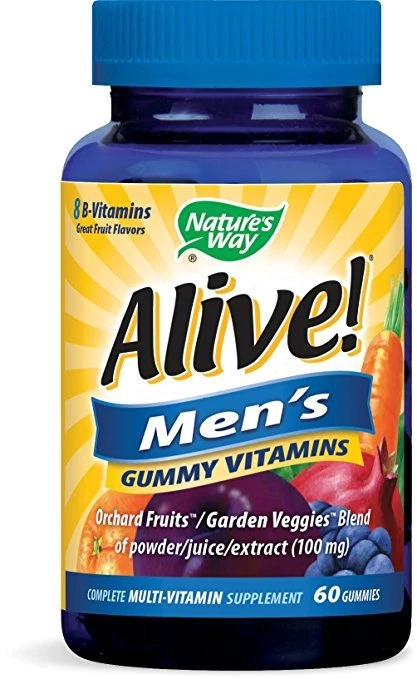 Nature's Way Alive! Men's Gummy Vitamins, 60 Ct (9 Pack)