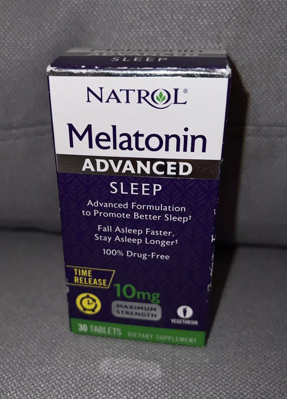 Natrol Melatonin Advanced Sleep Aid 10mg 30 Tablets Time Release Exp. 08/25