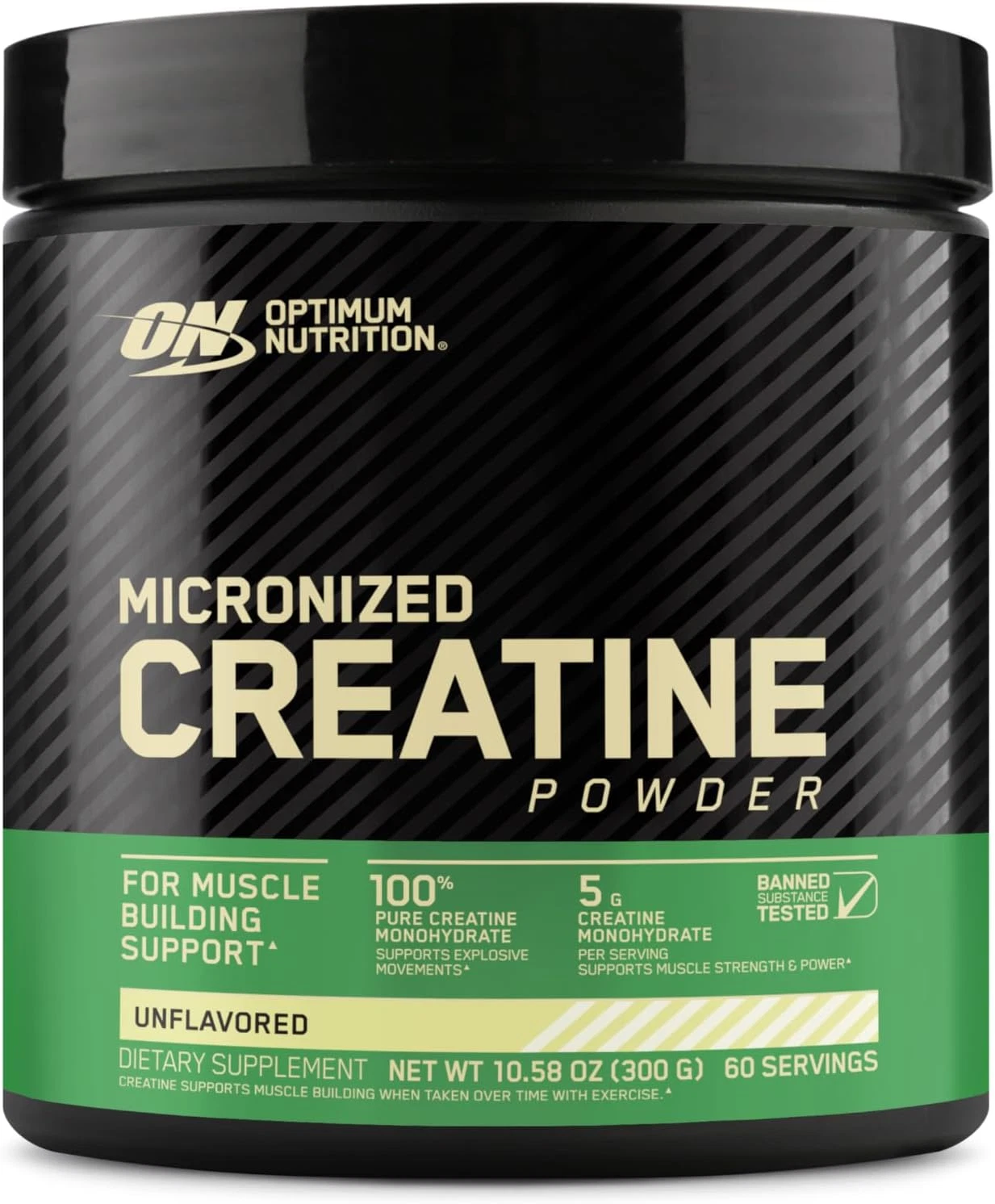 Micronized Creatine Monohydrate Powder Unflavored 300g 60 Servings Muscle Gain