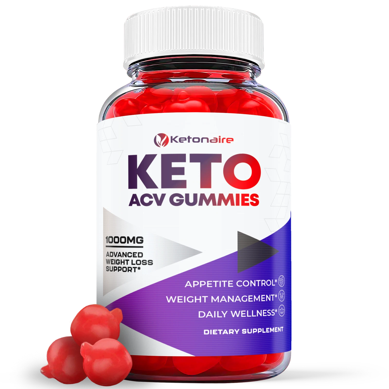 (1 Pack) Ketonaire Gummies - Ketonaire ACV Keto Gummies Weight Loss-60 Gummies