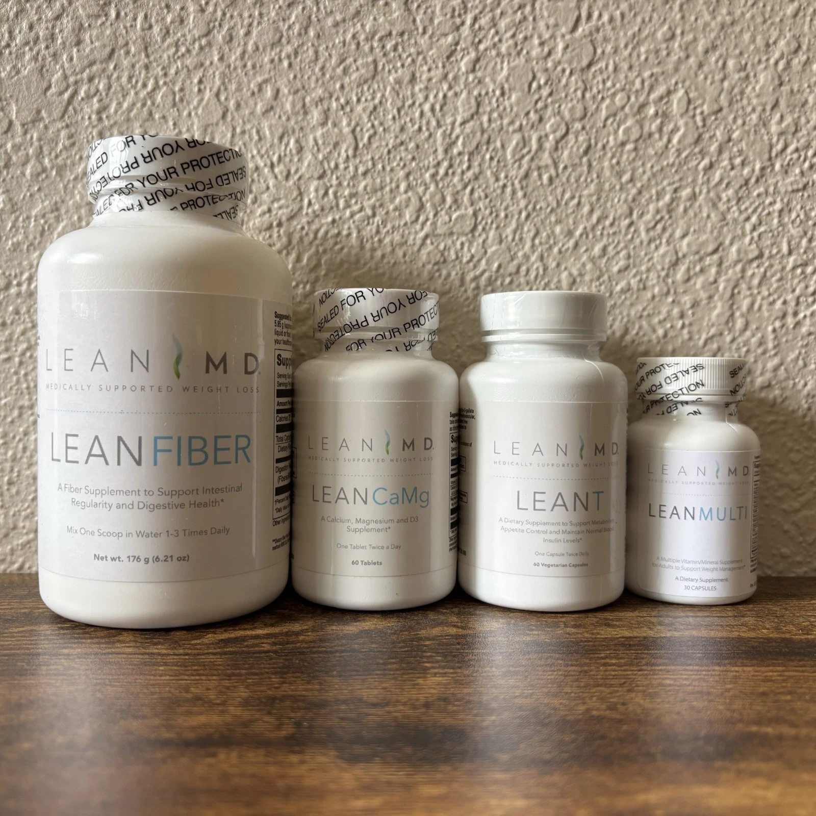 New Sealed Lean MD Supplement Lot Fiber CaMg LeanT Lean Multi Weight Loss
