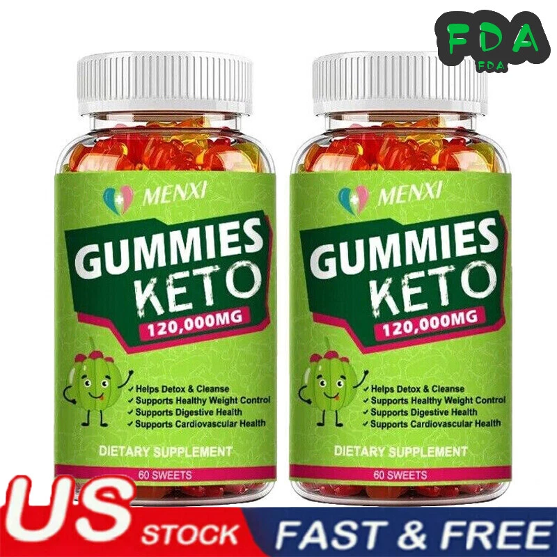 Keto Gummies for Enhanced Focus & Mental Clarity - Brain Function Support 2*60PC
