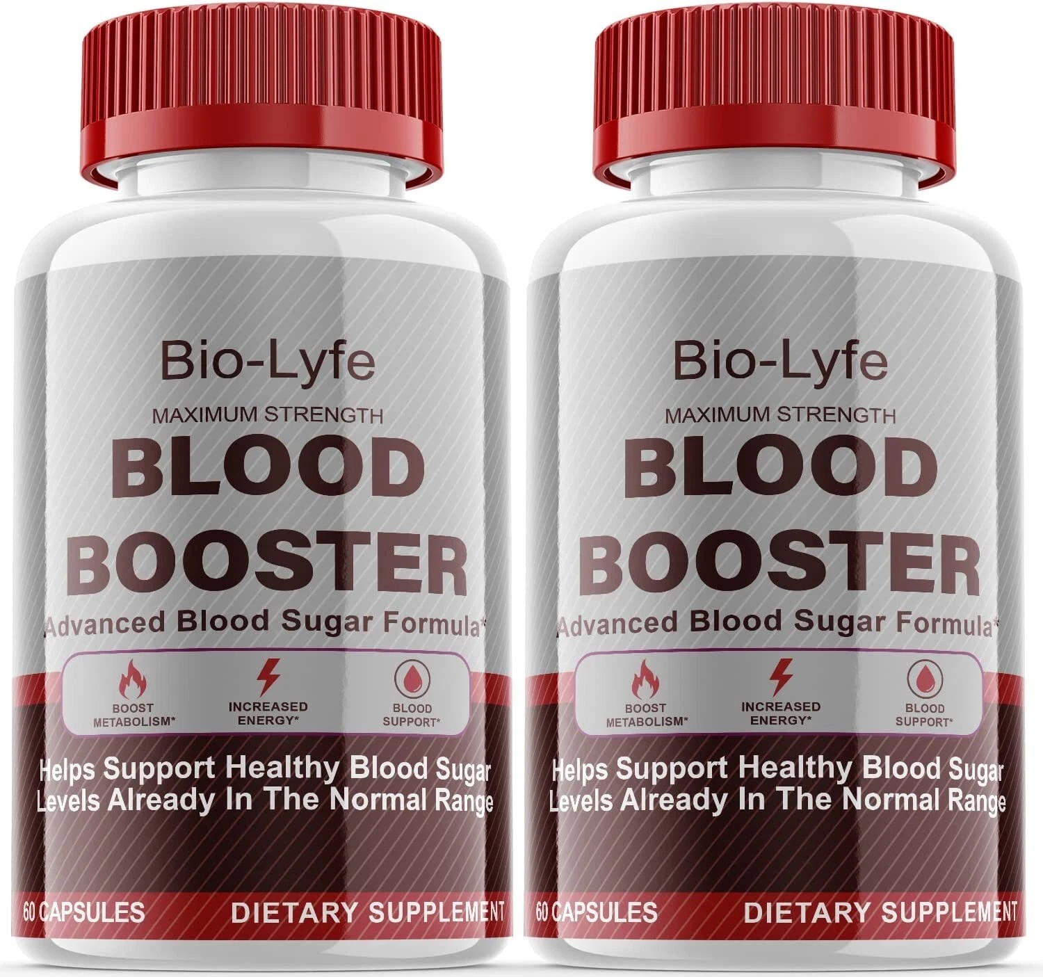 2 Pack-Bio-Lyfe Blood Sugar Supplement Supports, Glucose, Metabolism - 120 Pills