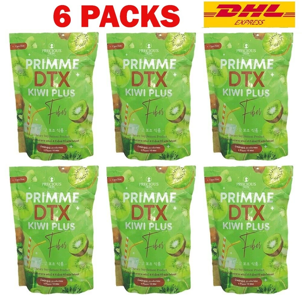 36 Packs Primme Dtx Kiwi Plus Fiber Powder Control Fat Weight Management