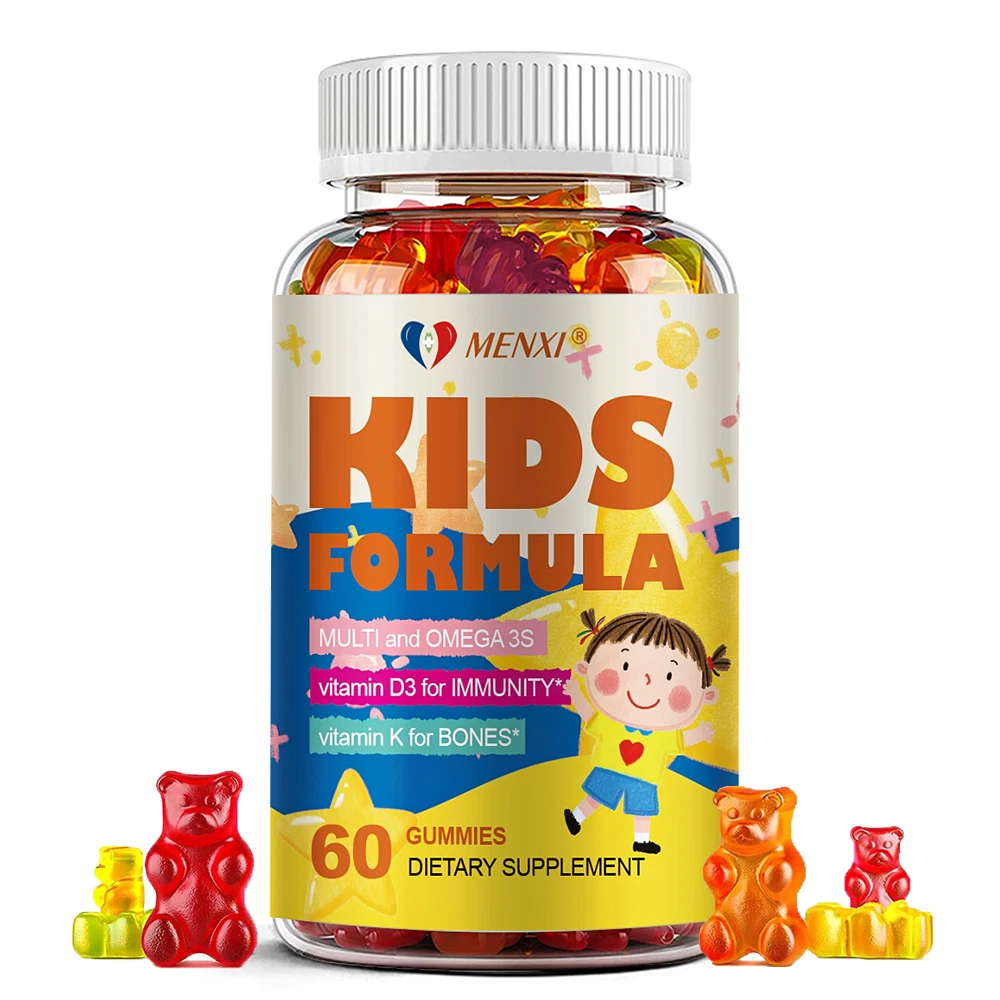 Kids Multivitamin Gummies - Daily Vitamins for Kids, Vitamin C, D3 &Zinc Support