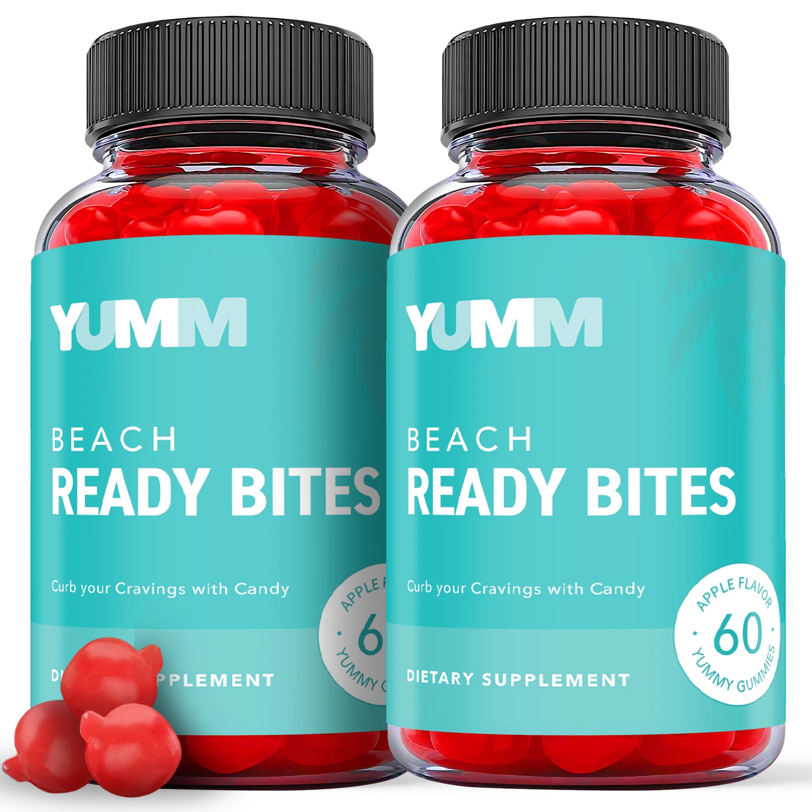 Yumm Beach Ready Bites Gummies - Keto ACV Gummies For Weight Loss (2 Pack)