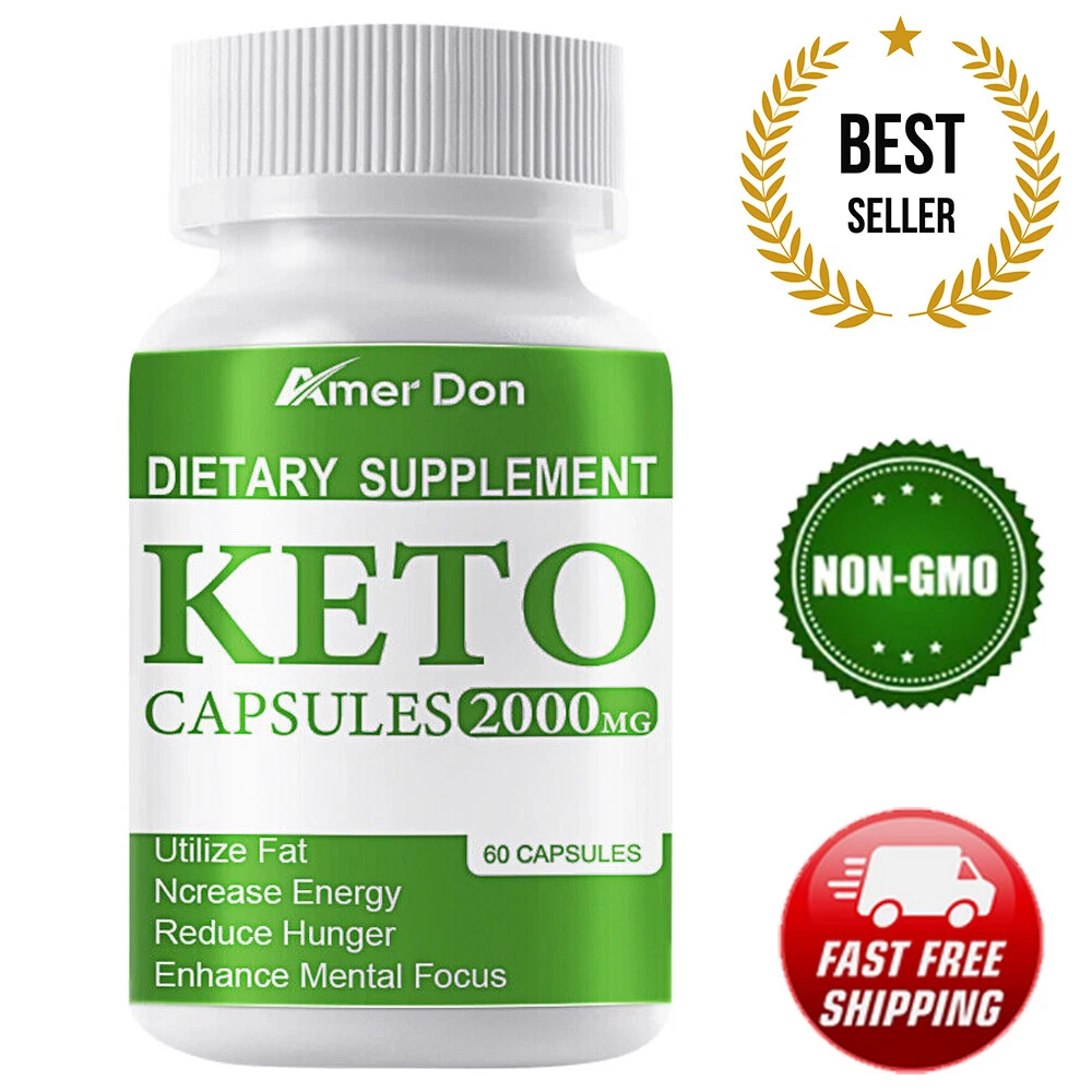 Keto Slimming Capsules Apple Cider Vinegar ACV Weight Loss 60 Pills USA STOCK