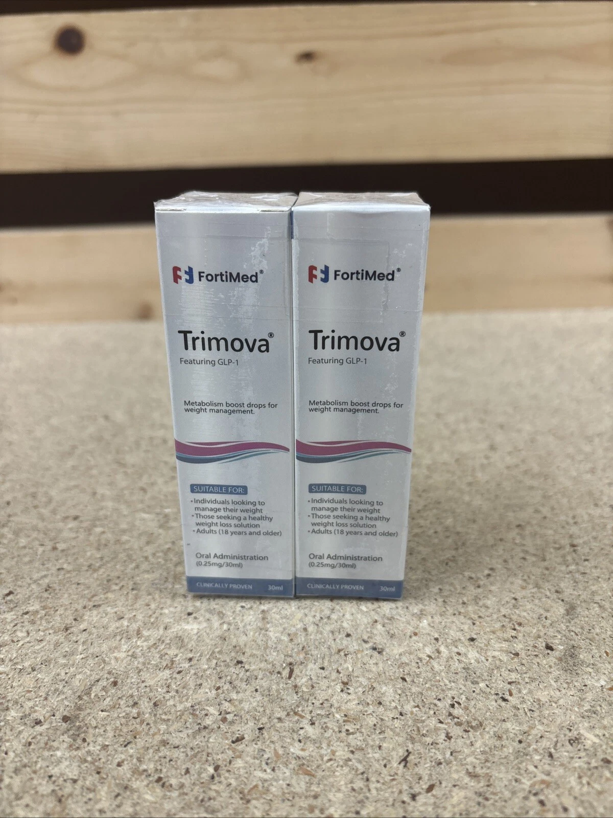 Lot of 2: Trimova Weight Loss Drops for Burning Excess Fat & Boosting Energy