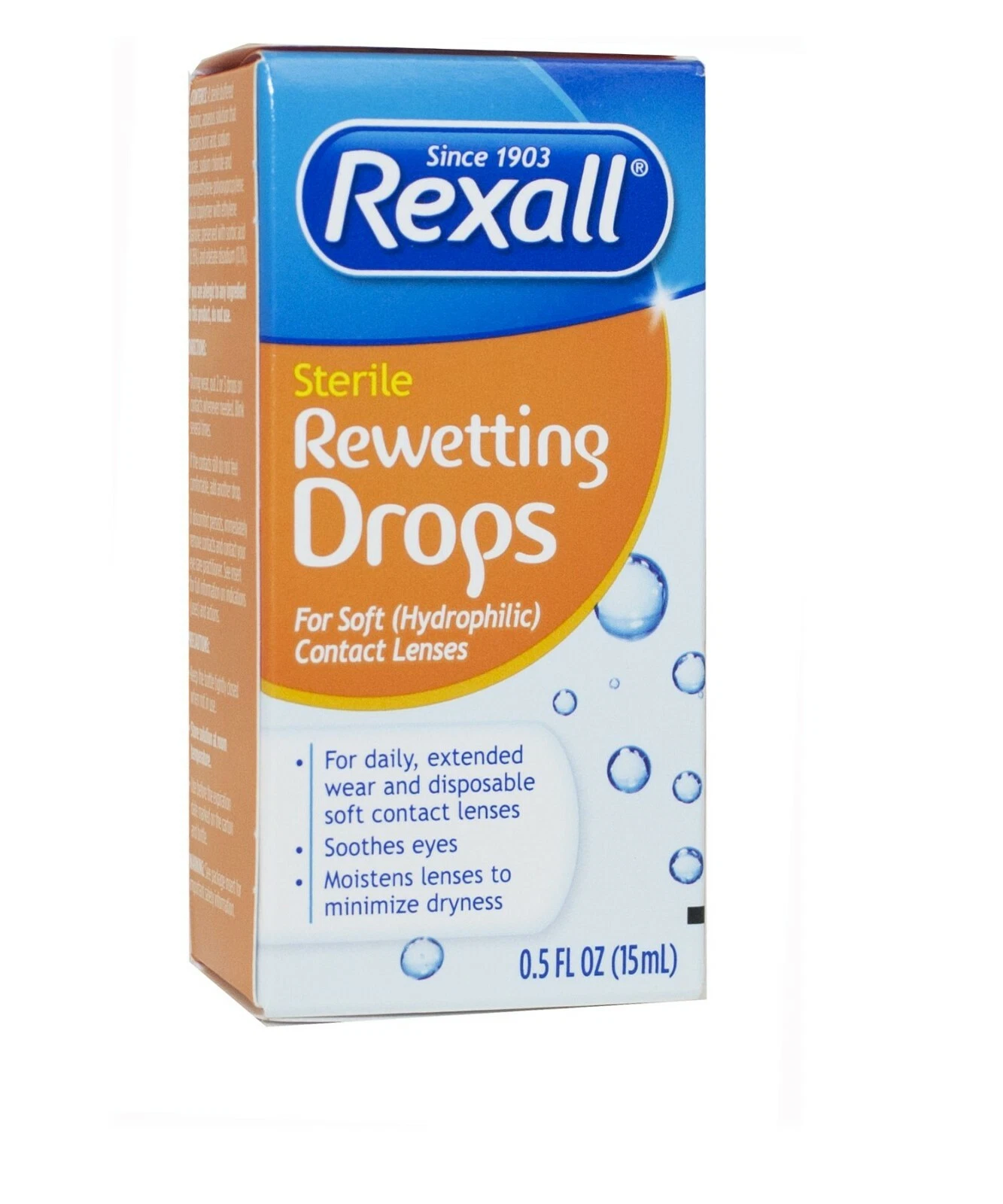 REXALL STERILE REWETTING EYE DROPS 0.5 OZ