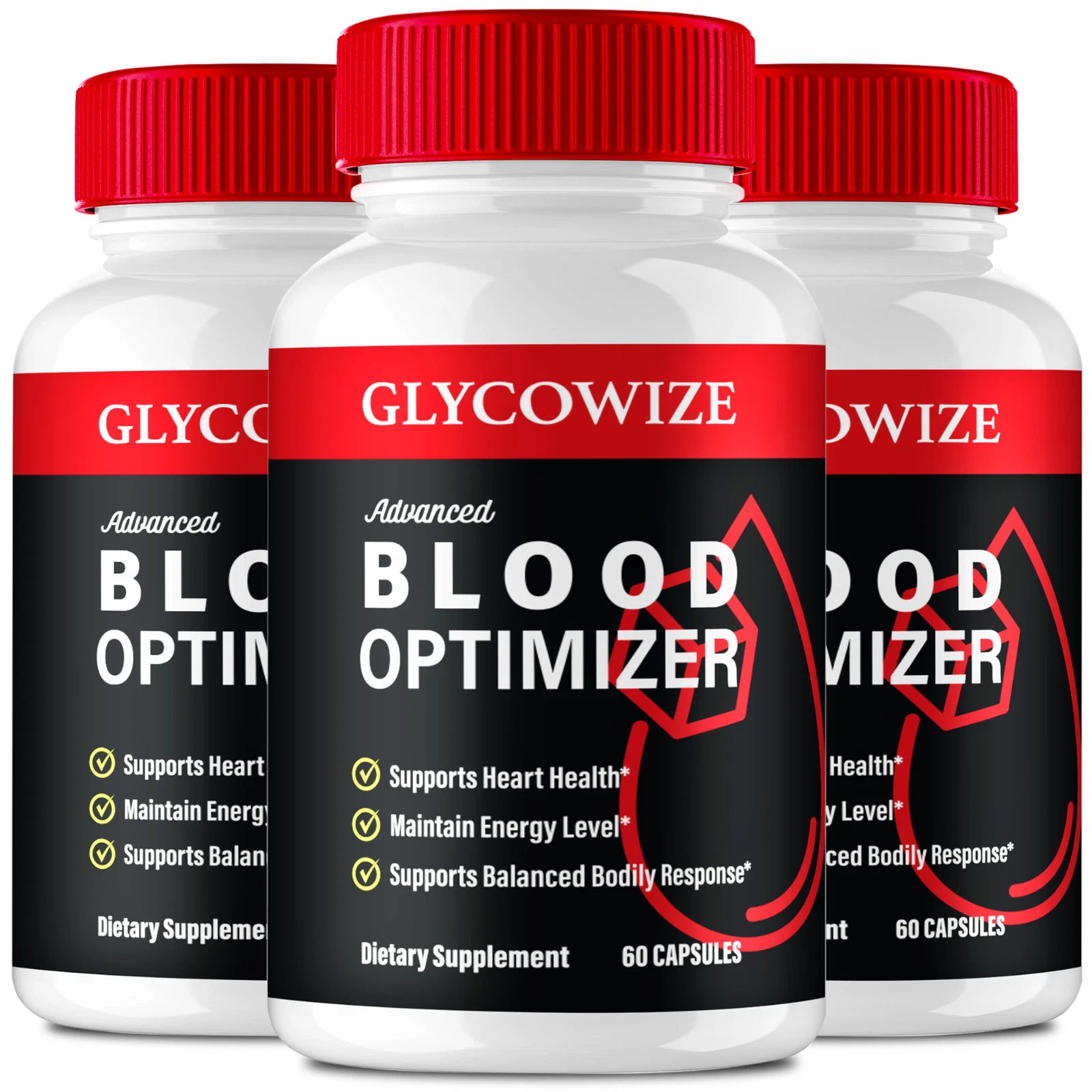 (3 Pack) Glycowize Advanced Blood Optimizer Pills Natural Glycogen Support