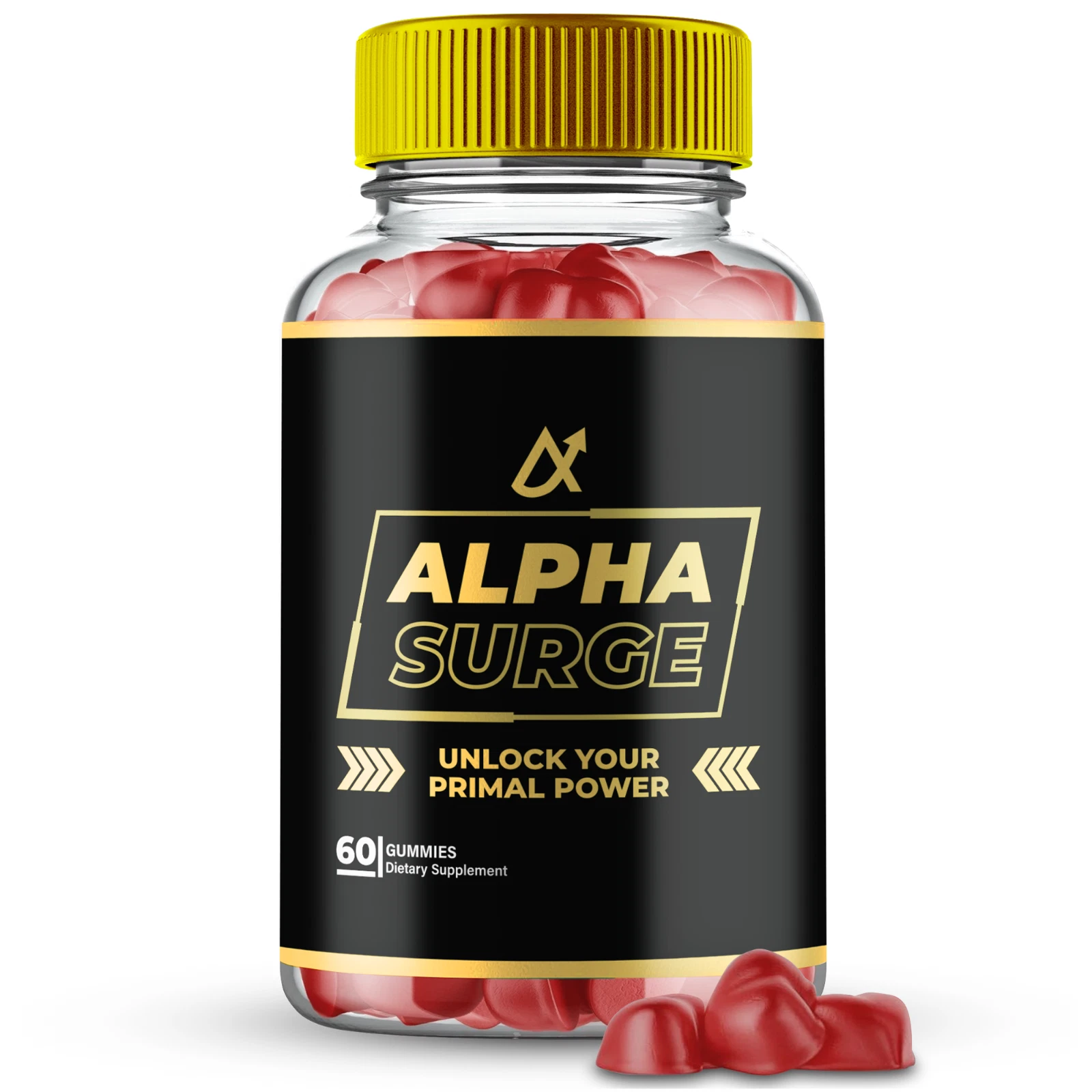 Alpha Surge Men Gummies, Maximum Strength Male Performance Gummy 60ct