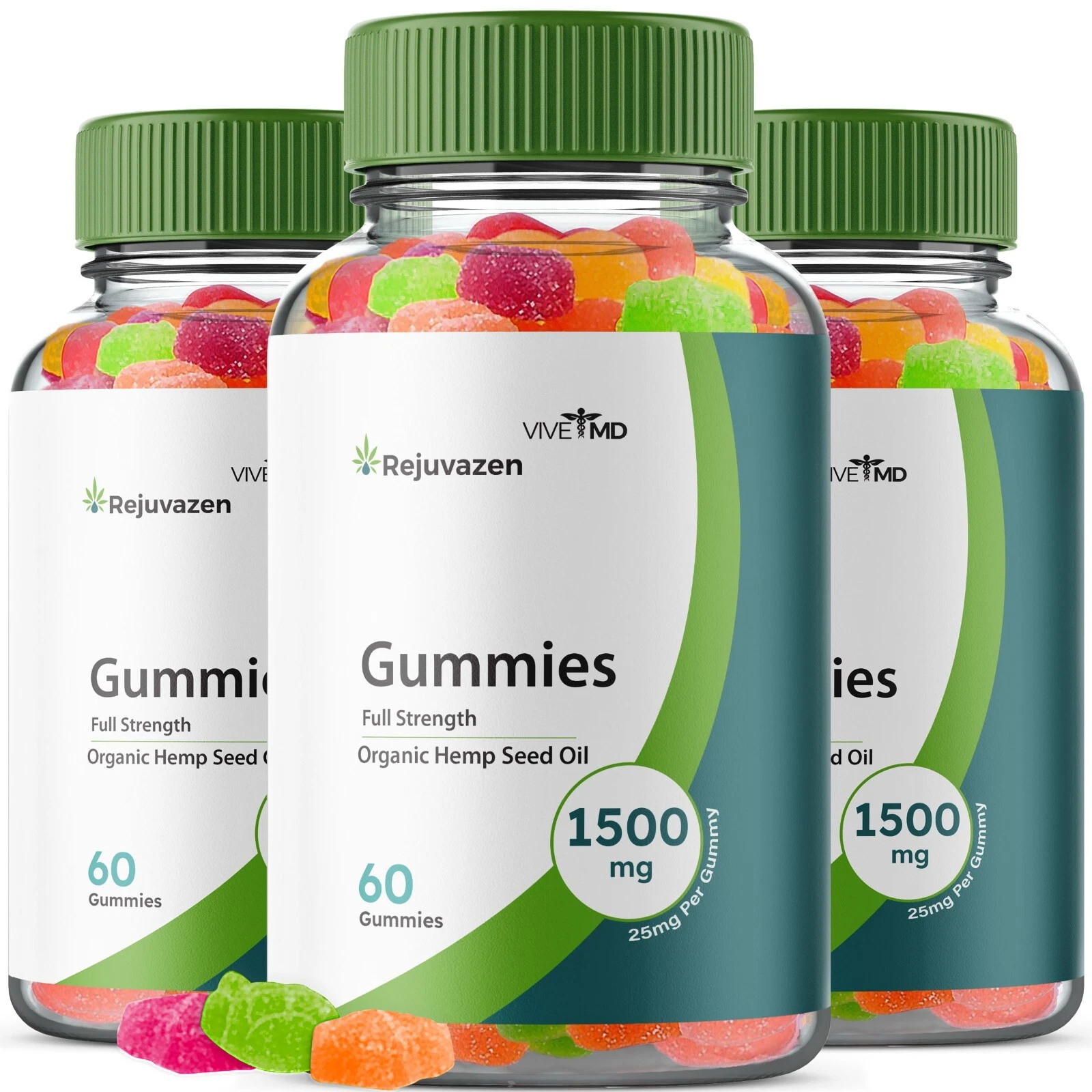 Rejuvazen Gummies Blood Pressure Sugar Formula - Official Formula (3 Pack)