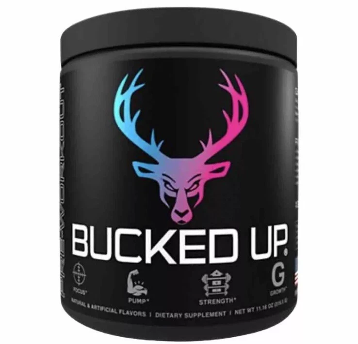 BUCKED UP Pre-Workout - Strawberry/Mango/Pineapple - 11.2oz - Miami