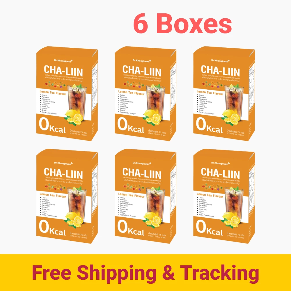 6x Cha-Liin Dietary Supplement Lemon Tea Flavor Weight Control Slim Shape