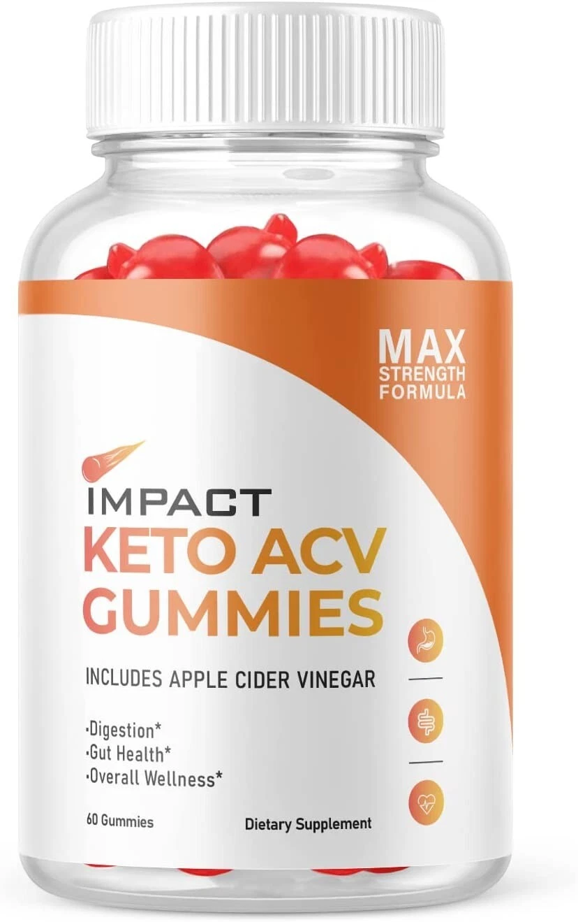 1 Pack- Impact Keto ACV Gummies, Weight Loss Supplement-60 Gummies
