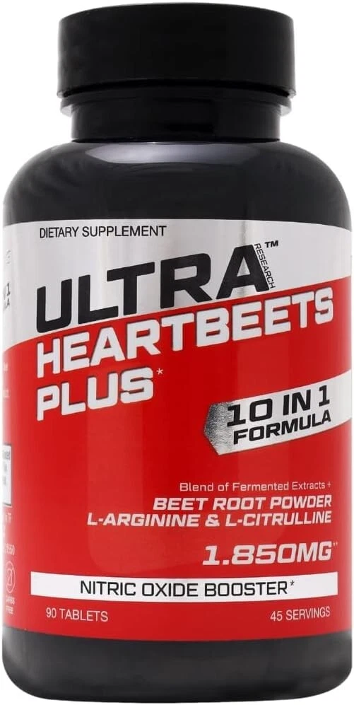 Nitric Oxide Booster Supplement L-Arginine L-Citruline Beets 45 SERV EXP 03/27