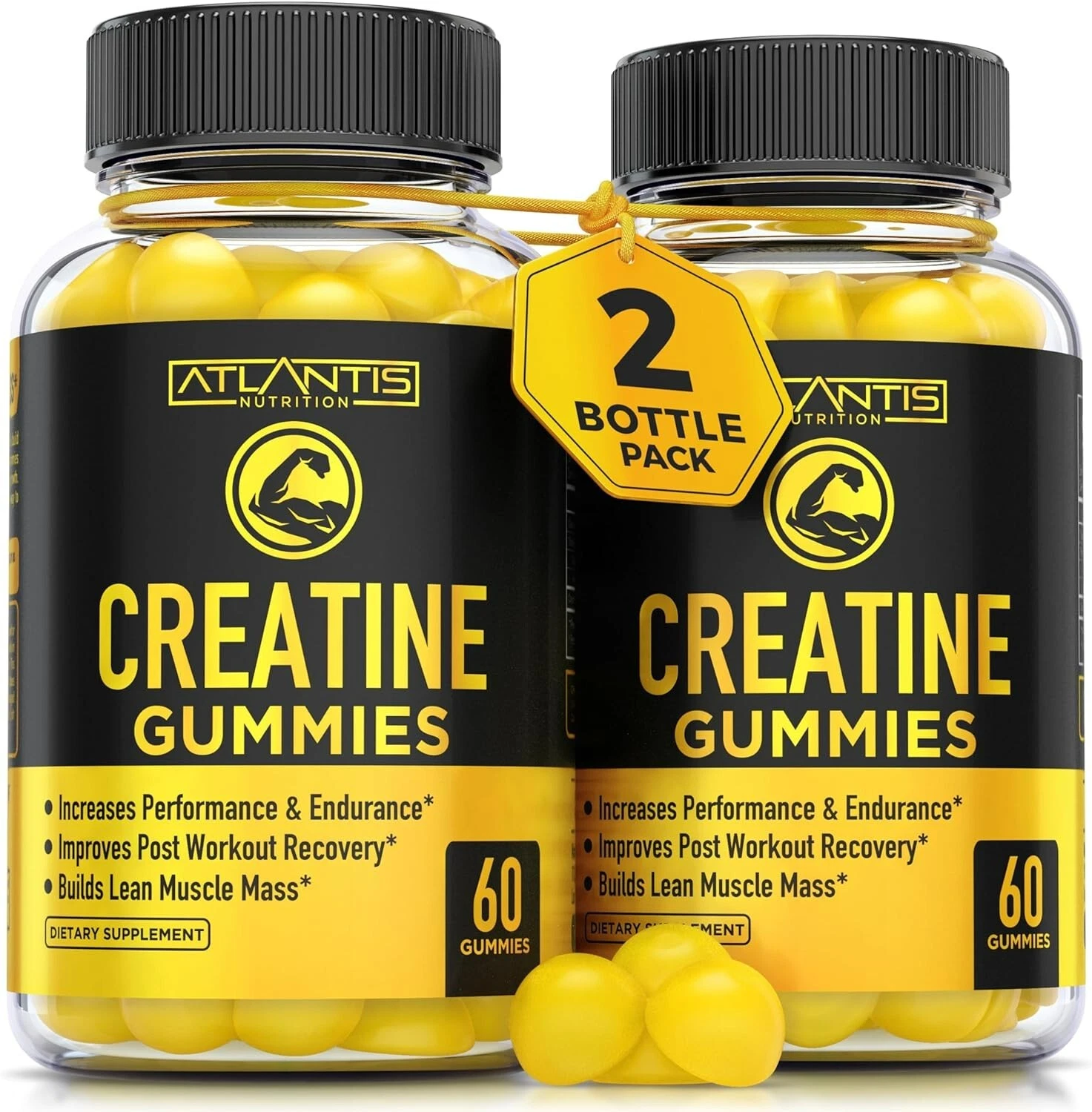 Creatine Monohydrate Gummies for Strength & Athletic Performance - 5g Creatine