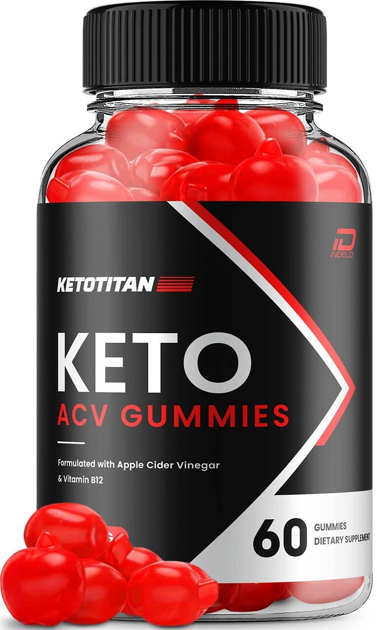 (1 Pack) Keto Titan ACV Gummies Supplements - KetoTitan 1000MG (60 Gummies)