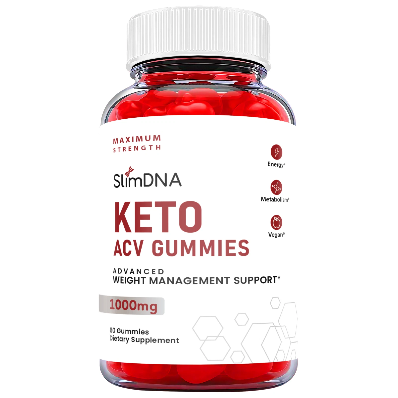 OFFICIAL Slim DNA Keto ACV Gummies - Slim DNA Keto Gummys Weight Loss (1 Pack)
