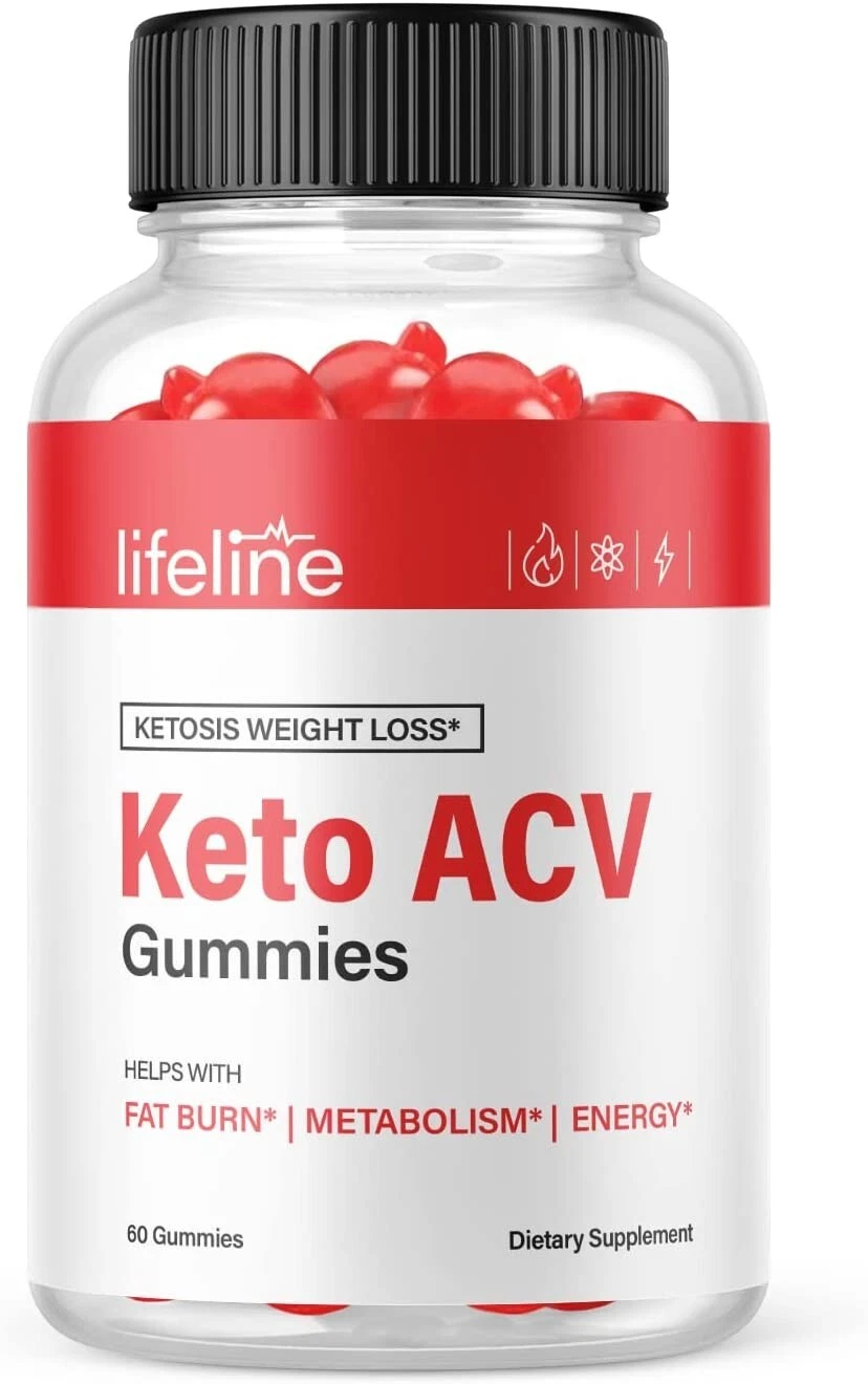 1 Pack- Lifeline Keto ACV Gummies, Weight Loss, Appetite Suppressant-60 Gummies