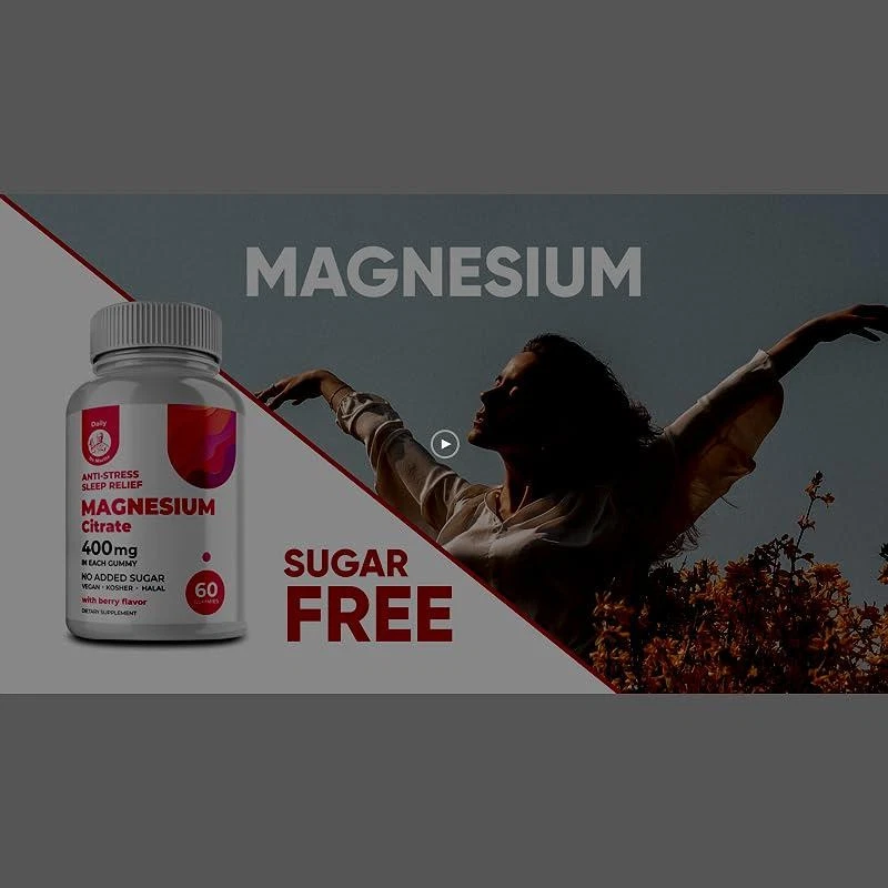 DR. MORITZ Magnesium Citrate Gummies Sugar-Free - Calm Magnesium Gummies for for