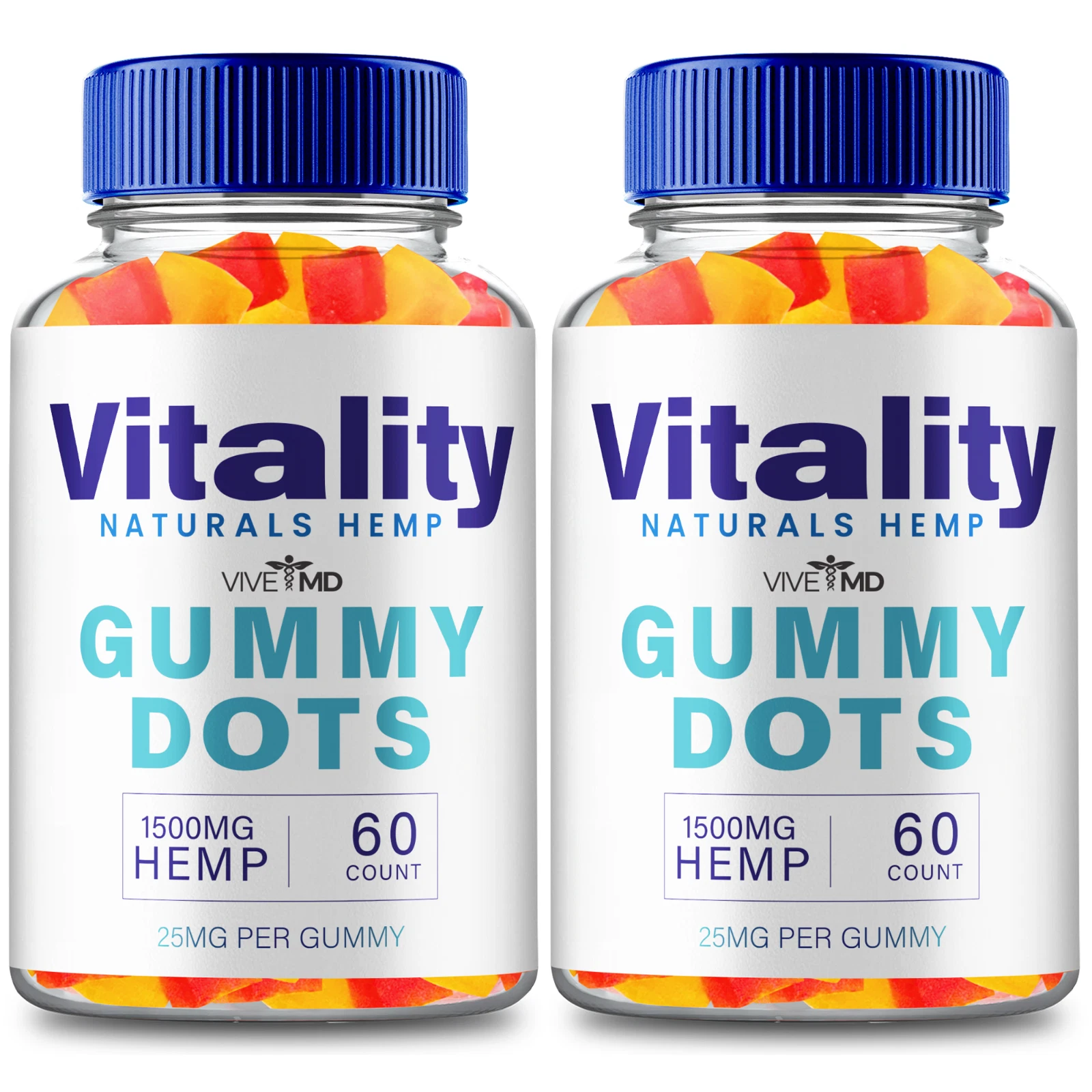(2 Pack) Vitality Gummy Dots - Health & Wellness Support Supplement Gummies
