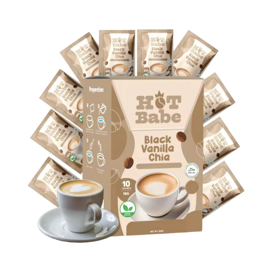 Hot Babe Black Vanilla Chia by Kiray Celis (10 Sachets)