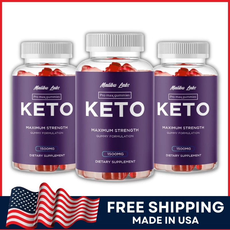 Pro Max Keto Maximum Strength Gummies 1500mg ACV Weight Loss Ketosis Gummy 3-Pck
