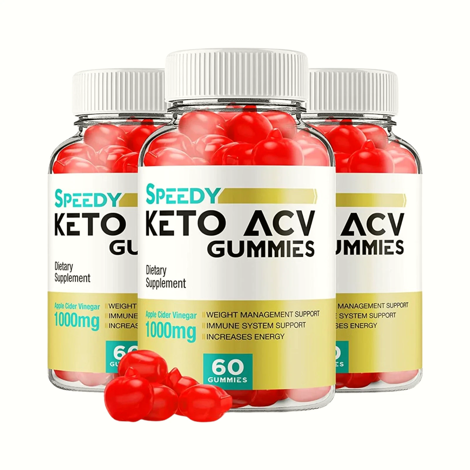 3-Pack Speedy Keto Gummies Weight Loss Supplement - 180 Gummies