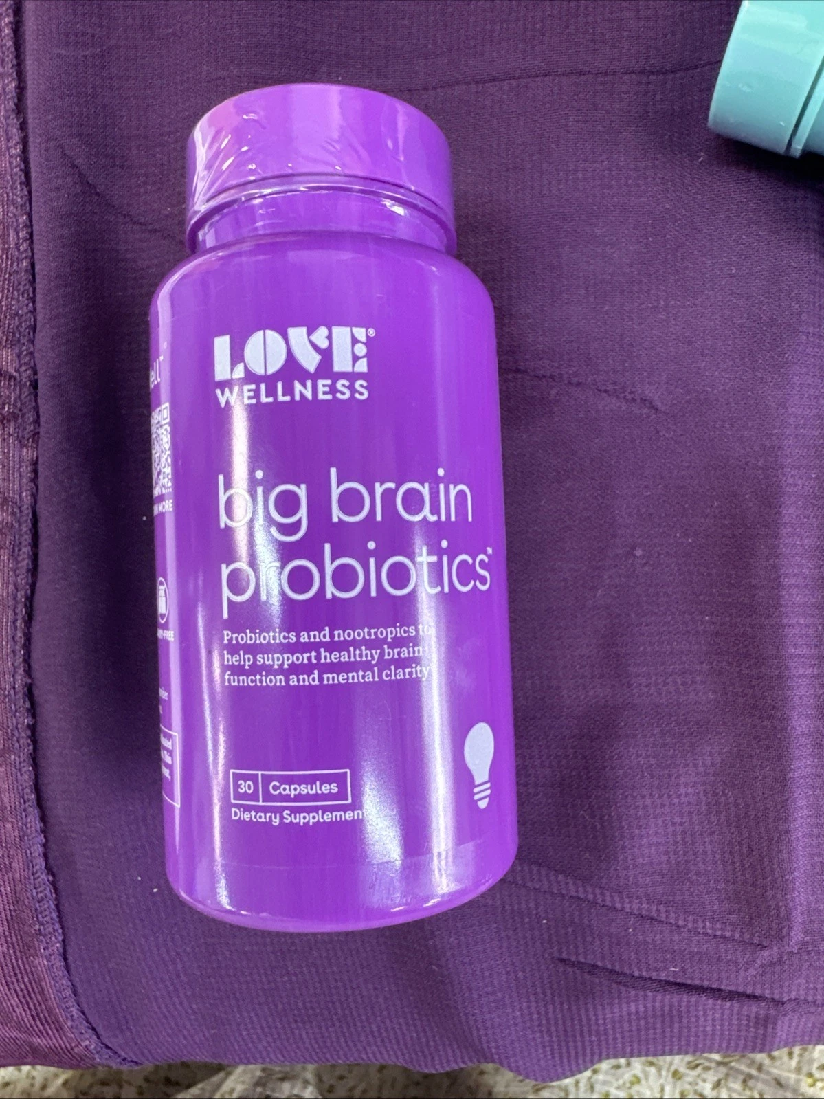 Love Wellness Big Brain Probiotics Nootropics Healthy Brain 30 Count Exp-08/2027