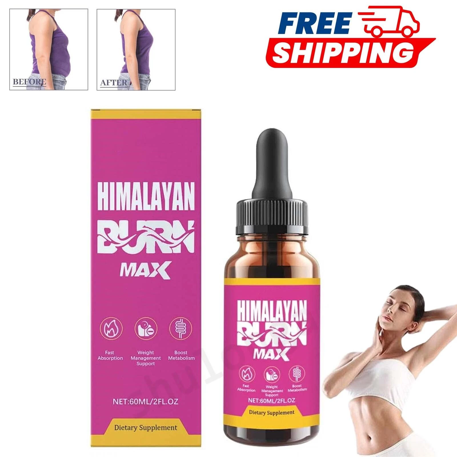 Himalayan Burn Max Advanced Drops, Himalaya Burn Max Strength Supplement Liquid