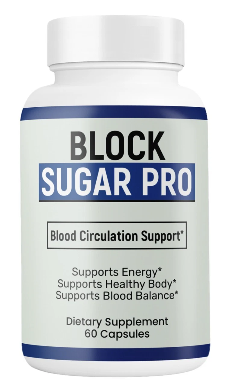 (1 Pack) Block Sugar Pro Capsules, Advanced Blood Support Formula