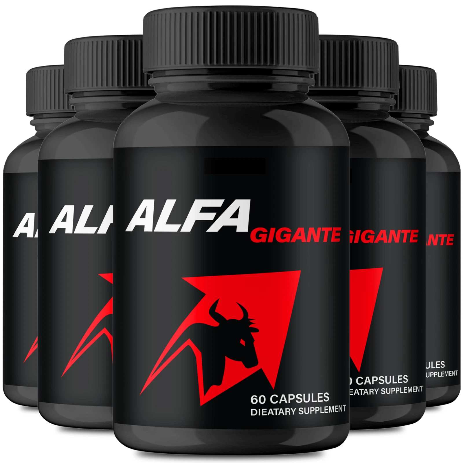 (5 Pack) Alfa Gigante for Men, AlfaGigante Male Enhancement Pills for Stamina