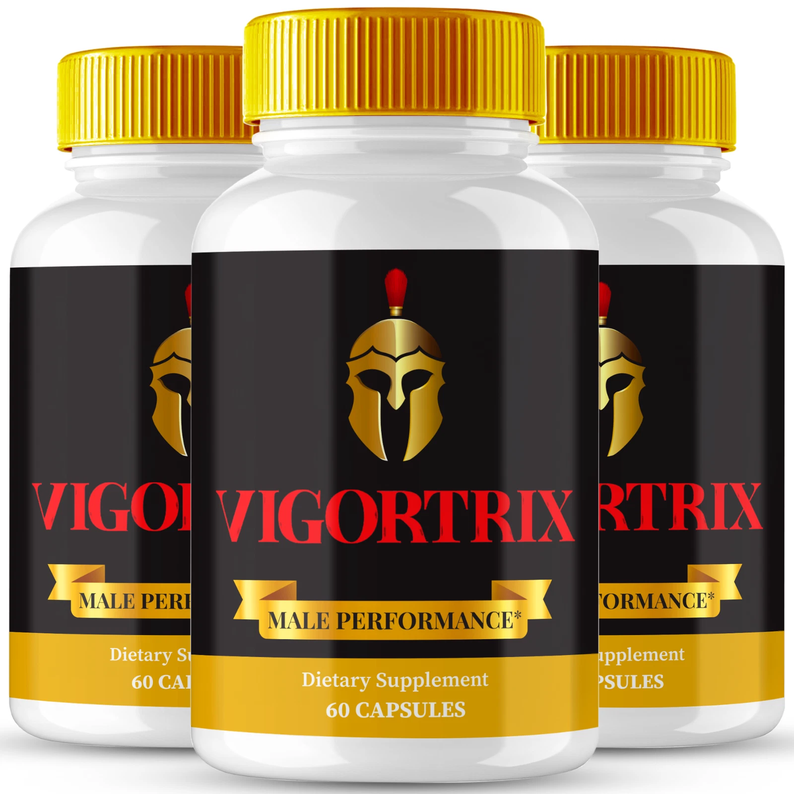 (3 Pack) Vigortrix Men Vitality Pills, Natural Energy & Stamina Support for Men