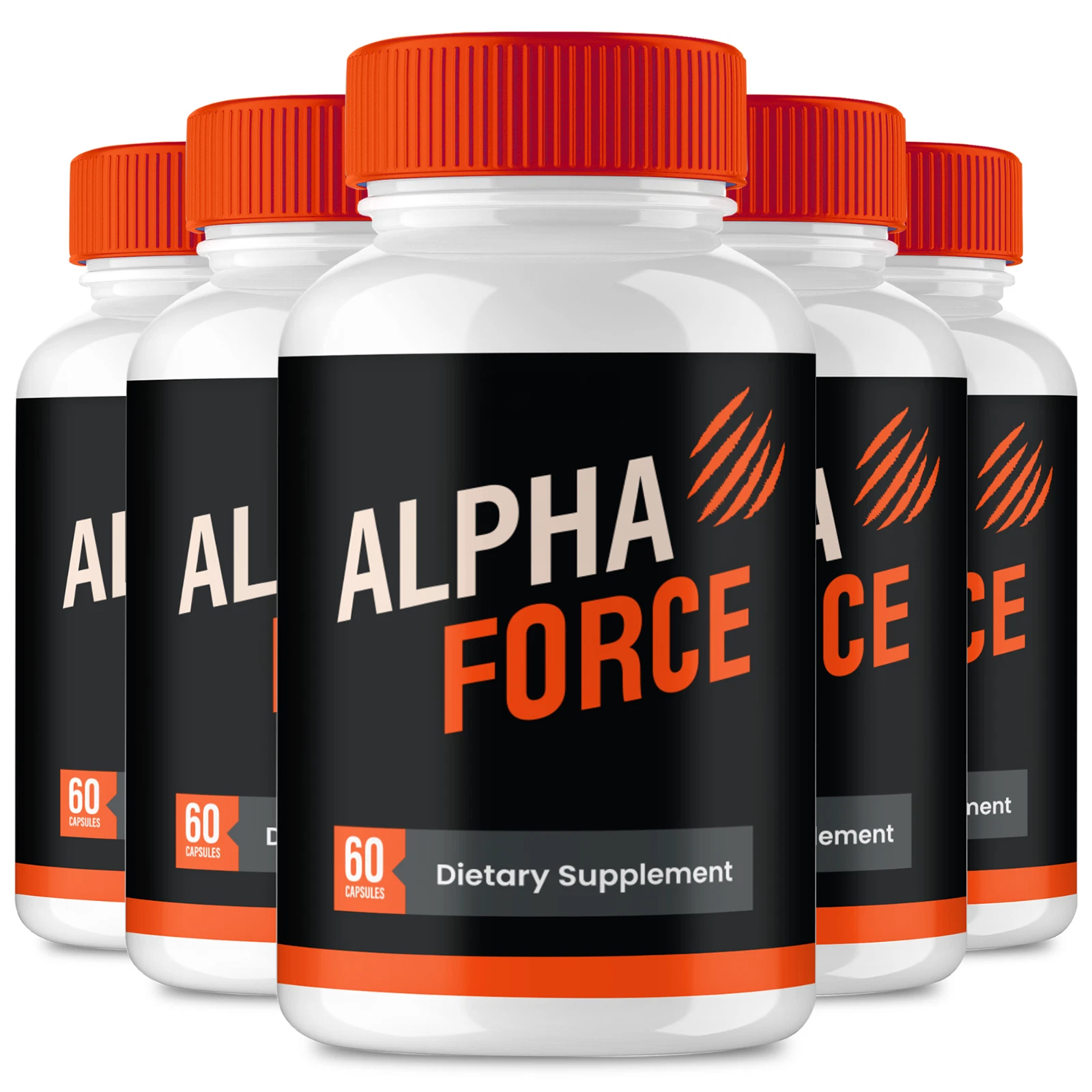 (5 Pack) Alpha Force for ed, Alpha Force for Men, AlphaForce Advanced Male Pills