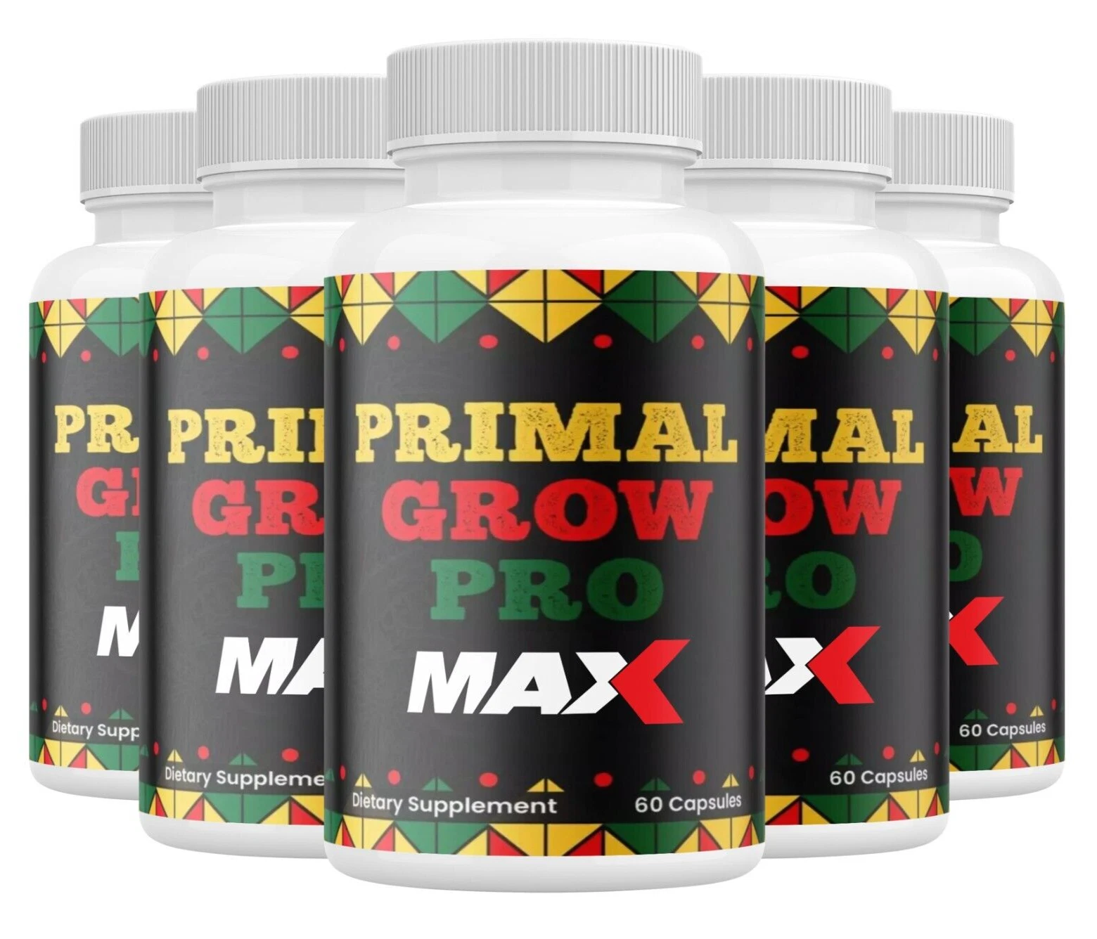 Primal Grow Pro MAX Pills for men ED Supplement for men BigD ( 5 Pack )