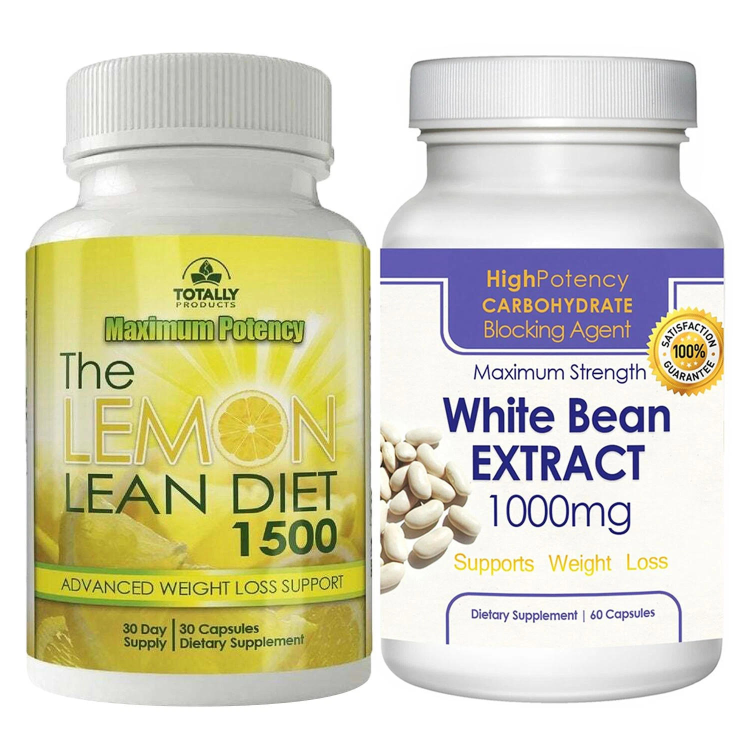Lemon Lean Diet Fat Burn White Bean Extract weight Loss Caps Combo Free Shipping