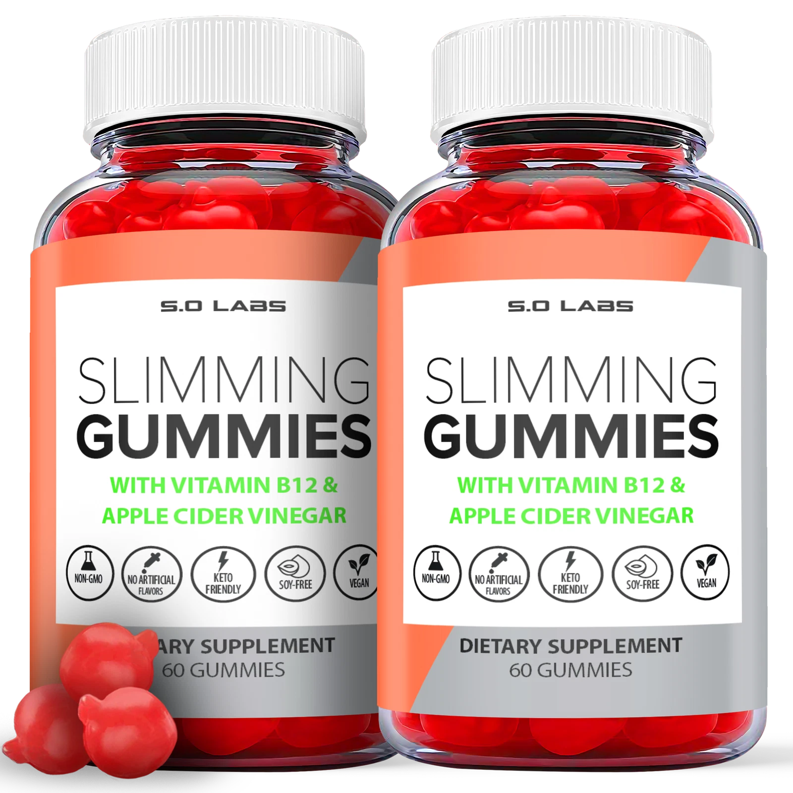 Slimming Gummies - Slimming ACV Keto Gummys Weight Loss OFFICIAL - 2 Pack