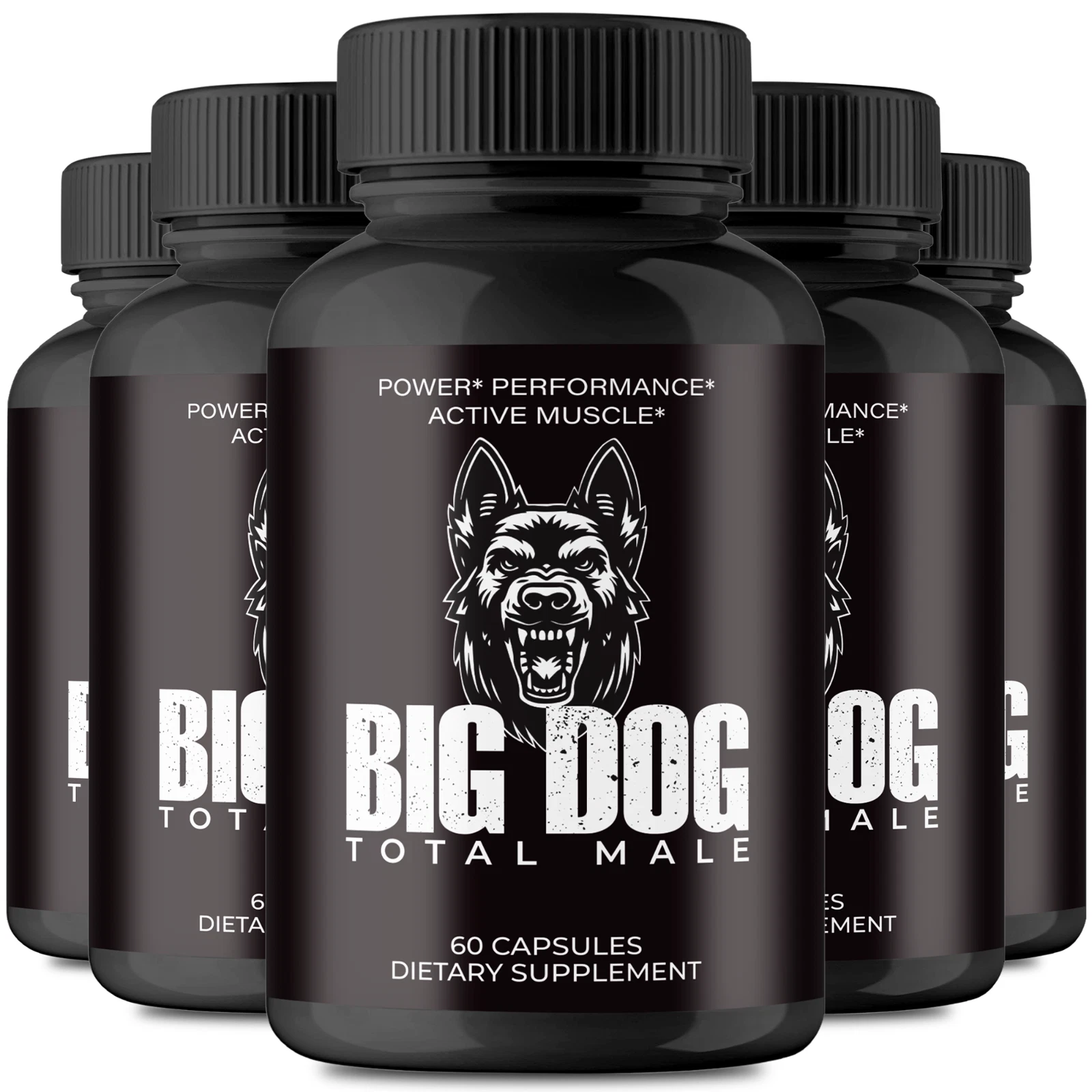 (5 Pack) Big Dog Men Capsules, Advanced BigDog for Men Vitality & Energy Pills