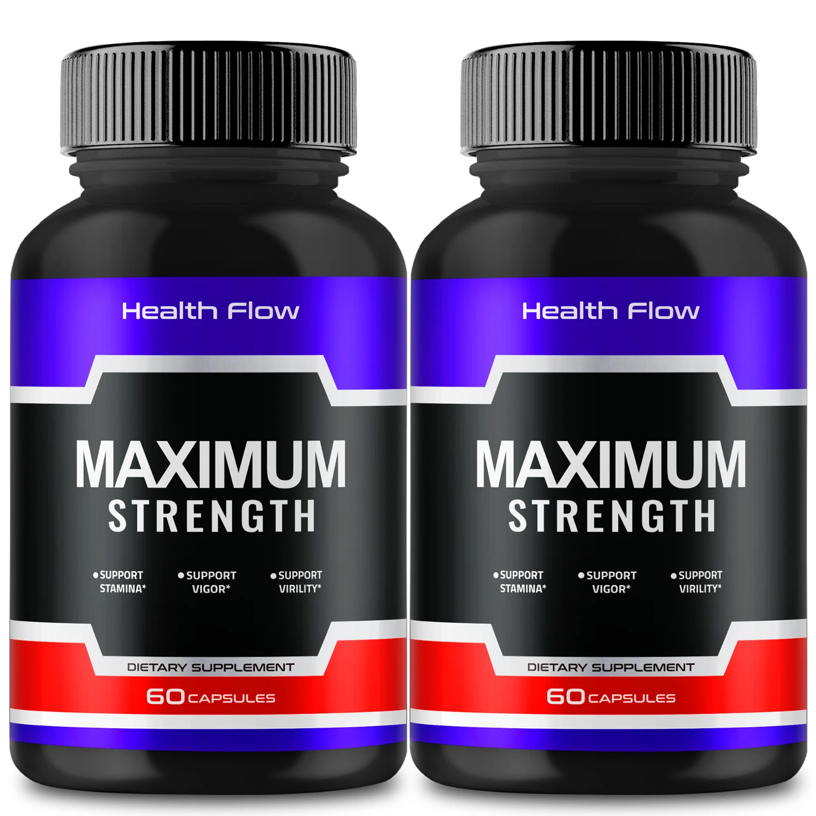 (2 Pack) Health Flow Male Health Pills to Boost Blood Flow and Muscle Functions