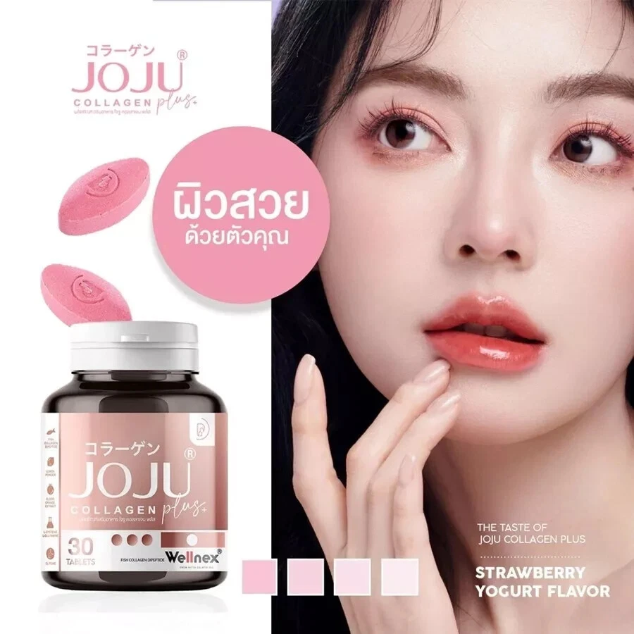 3x JOJU Collagen Plus Dipeptide Chewable Smooth Younger Vitamins Skin Bright