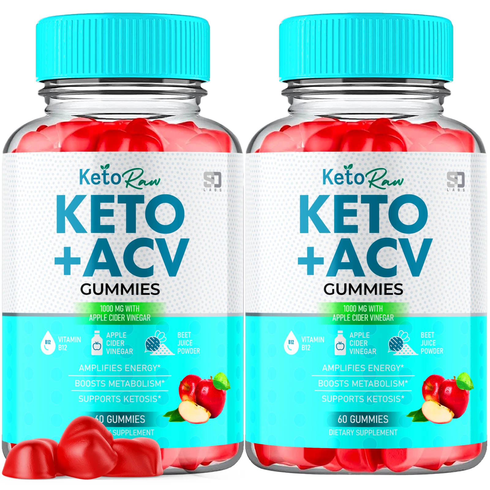 (2 Pack) Keto Raw Keto Gummies, Keto Raw ACV Keto+ Weight Loss (120 Gummies)